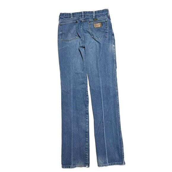 Vintage 90's WRANGLER Jeans High Waist Dark Wash Straight Leg Denim - Picture 8 of 12